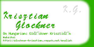 krisztian glockner business card